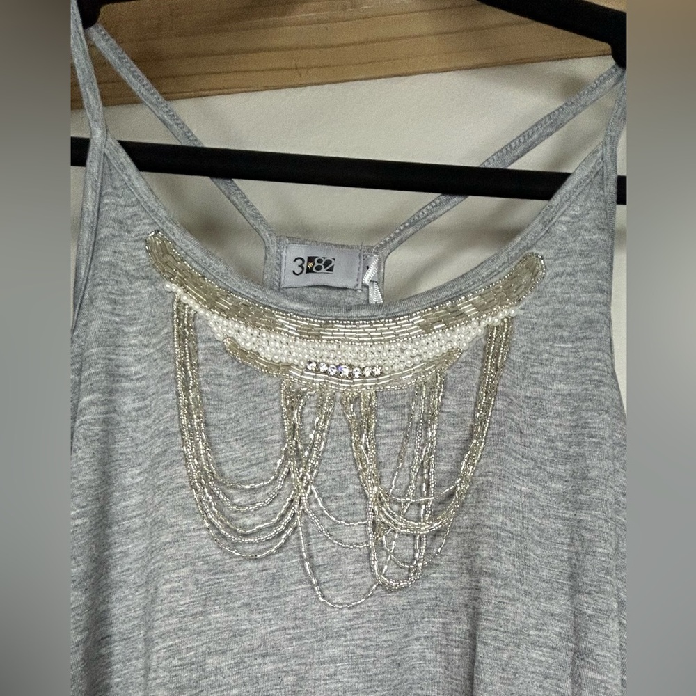 NWT THREE EIGHTY TWO BEADED RACERBACK TANK SIZE MEDIUM